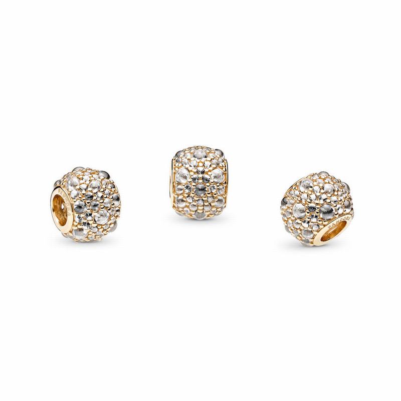 Pandora Shimmering Droplets Charm Online NZ, 14k Gold (546902-SXZ)